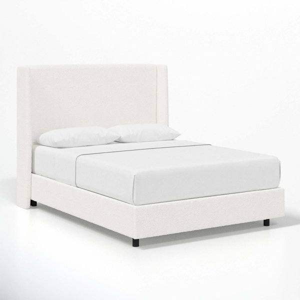 Omar upholstered deals low profile bed